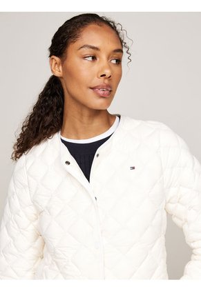 Chaqueta Blanca Acolchada Plegable Con Relleno Tommy Hilfiger