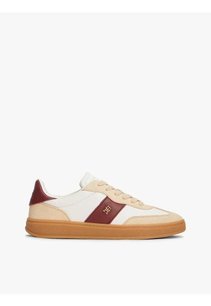 Tenis Café En Mezcla De Texturas Con Monograma TH Tommy Hilfiger