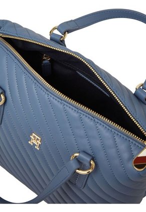 Bolso Azul Tote Acolchado Con Monograma TH Tommy Hilfiger