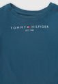 Camiseta Azul Petróleo-Blanco-Rojo Tommy Hilfiger Kids de Tommy Hilfiger