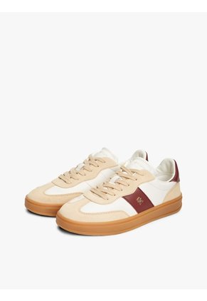 Tenis Café En Mezcla De Texturas Con Monograma TH Tommy Hilfiger