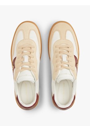 Tenis Café En Mezcla De Texturas Con Monograma TH Tommy Hilfiger