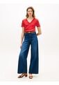 Camiseta Roja Slim Con Cuello En V Tommy Hilfiger de Tommy Hilfiger