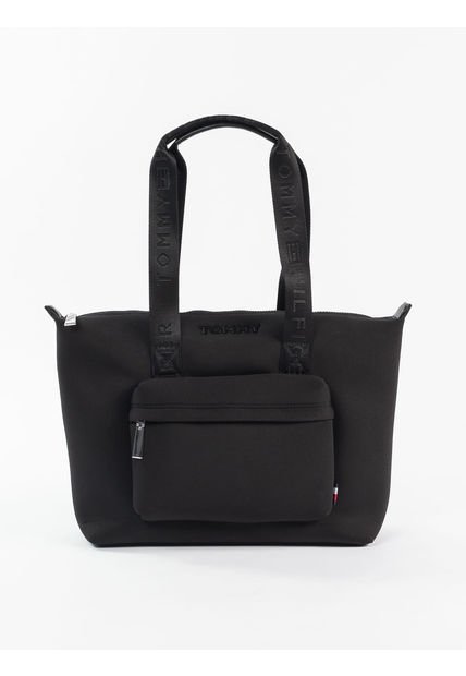 Bolso Grande Con Cremallera Negro Tommy Hilfiger