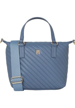 Bolso Azul Tote Acolchado Con Monograma TH Tommy Hilfiger