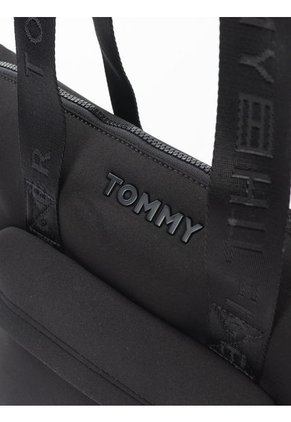 Bolso Grande Con Cremallera Negro Tommy Hilfiger