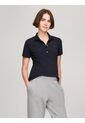 Polo Azul De Corte Slim Con Logo Tommy Hilfiger de Tommy Hilfiger