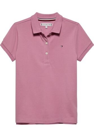Polo Rosado Con Puños Festoneados Tommy Hilfiger Tommy Hilfiger