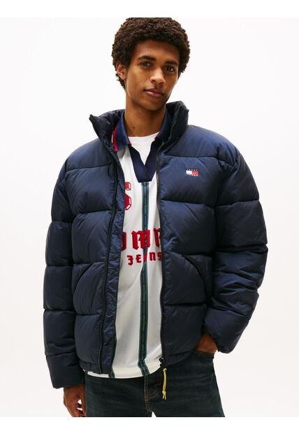 Chaqueta Azul Acolchada Con Efecto Arrugado Tommy Jeans