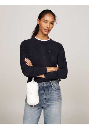 Chaqueta Blanca Acolchada Plegable Con Relleno Tommy Hilfiger