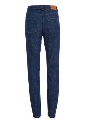 Jeans Ajustados De Talle Alto Mujer Azul Tommy Hilfiger