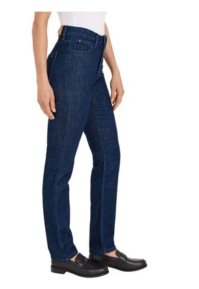 Jeans Ajustados De Talle Alto Mujer Azul Tommy Hilfiger