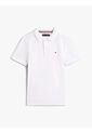 Polo Blanco De Punto Interlock De Corte Regular Tommy Hilfiger de Tommy Hilfiger