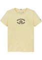 Camiseta Niña Amarilla Corte Slim Y Logo Aterciopelado Tommy Hilfiger de Tommy Hilfiger
