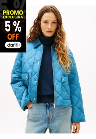 Chaqueta Azul Acolchada Con Logo Tommy Hilfiger Tommy Hilfiger