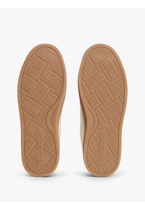 Tenis Marfil De Cuero Con Monograma TH Tommy Hilfiger