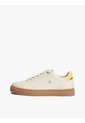 Tenis Marfil De Cuero Con Monograma TH Tommy Hilfiger de Tommy Hilfiger