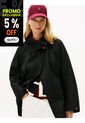 Chaqueta Negra Oversize De De Mezcla De Lana Tommy Hilfiger de Tommy Hilfiger