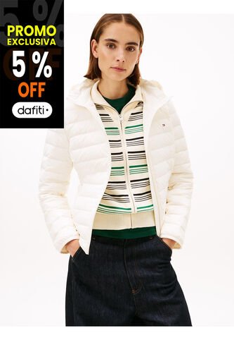 Chaqueta Blanca Ligera De Plumón Tommy Hilfiger Tommy Hilfiger