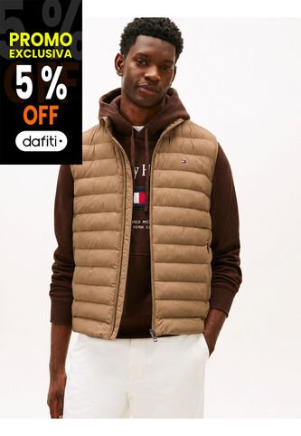 Chaleco Beige Plegable En Tejido Que Repele El Agua Tommy Hilfiger Tommy Hilfiger