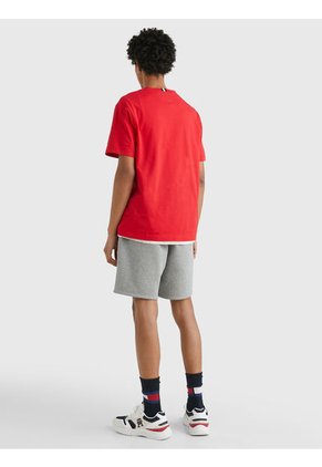 Camiseta Con Monograma Th Bordado Hombre Rojo Tommy Hilfiger