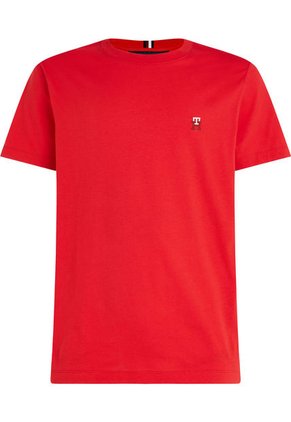 Camiseta Con Monograma Th Bordado Hombre Rojo Tommy Hilfiger