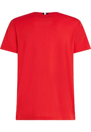 Camiseta Con Monograma Th Bordado Hombre Rojo Tommy Hilfiger