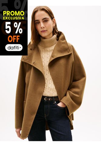Chaqueta Café Oversize De De Mezcla De Lana Tommy Hilfiger Tommy Hilfiger