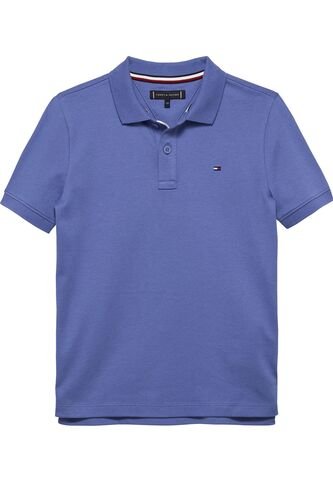 Polo Azul De Punto Interlock De Corte Regular Tommy Hilfiger Tommy Hilfiger