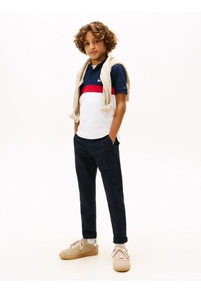 Polo Multicolor De Piqué Color Block De Corte Regular Tommy Hilfiger