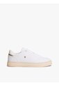 Tenis Blanco De Cuero Con Monograma TH Tommy Hilfiger de Tommy Hilfiger