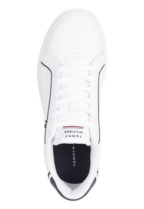 Tenis Con Cordones Y Suela Cupsole Hombre Blanco Tommy Hilfiger
