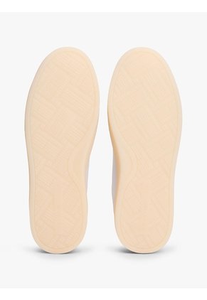 Tenis Blanco De Cuero Con Monograma TH Tommy Hilfiger