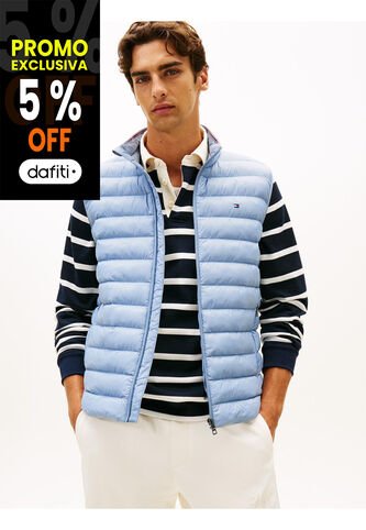 Chaleco Azul Plegable En Tejido Que Repele El Agua Tommy Hilfiger Tommy Hilfiger