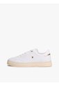 Tenis Blanco De Cuero Con Monograma TH Tommy Hilfiger de Tommy Hilfiger