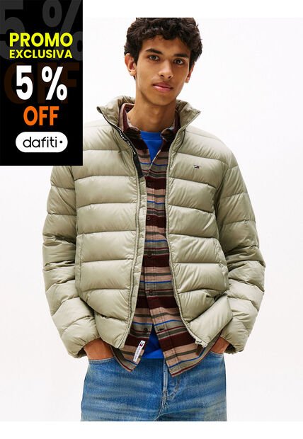 Chaqueta Verde Repelente Al Agua Tommy Jeans