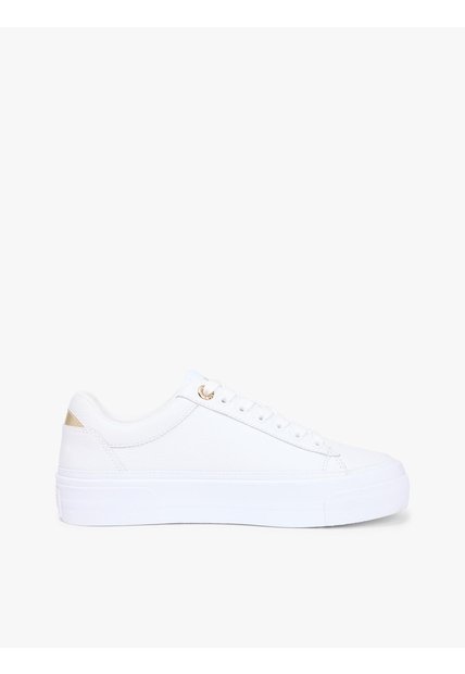 Tenis Blanco Con Plataforma Tommy Hilfiger