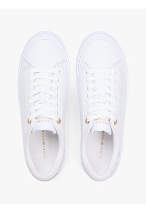 Tenis Blanco Con Plataforma Tommy Hilfiger