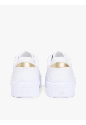 Tenis Blanco Con Plataforma Tommy Hilfiger