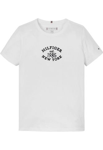 Camiseta Blanca Con Logo Monotipo Hilfiger NYC Para Niña Tommy Hilfiger Tommy Hilfiger
