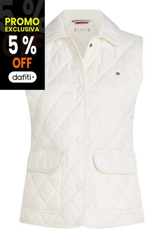 Chaleco Blanco Acolchado Sin Mangas Tommy Hilfiger Tommy Hilfiger