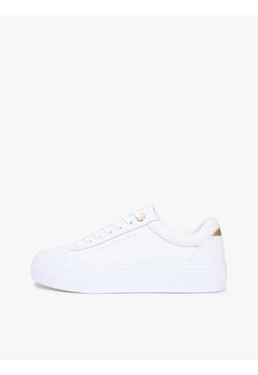 Tenis Blanco Con Plataforma Tommy Hilfiger