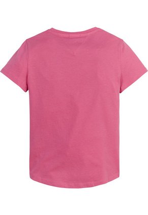 Camiseta Niña Essential De Algodón Orgánico Rosa Tommy Hilfiger