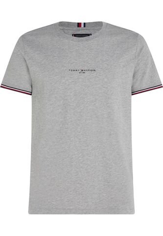 Camiseta Gris De Punto Con Corte Slim Tommy Hilfiger Tommy Hilfiger