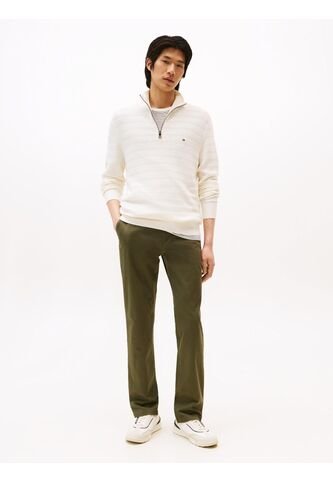 Pantalón Blanco Chino Denton Recto De Sarga Tommy Hilfiger Tommy Hilfiger