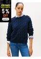 Saco Azul De Cuello Redondo Con Botones Dorados Tommy Hilfiger de Tommy Hilfiger