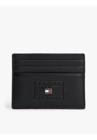 Tarjetero Negro De Cuero De Estilo Casual Tommy Hilfiger Tommy Hilfiger