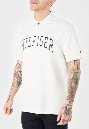Polo Blanco-Azul Tommy Hilfiger