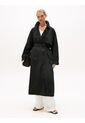 Gabardina Negra Ligera De Corte Oversize Tommy Hilfiger de Tommy Hilfiger