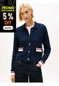 Cárdigan Azul Con Botones Dorados Tommy Hilfiger de Tommy Hilfiger